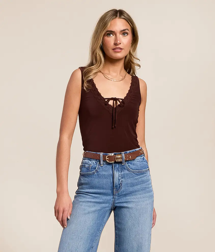 Lace Trim Tank Top | Buckle