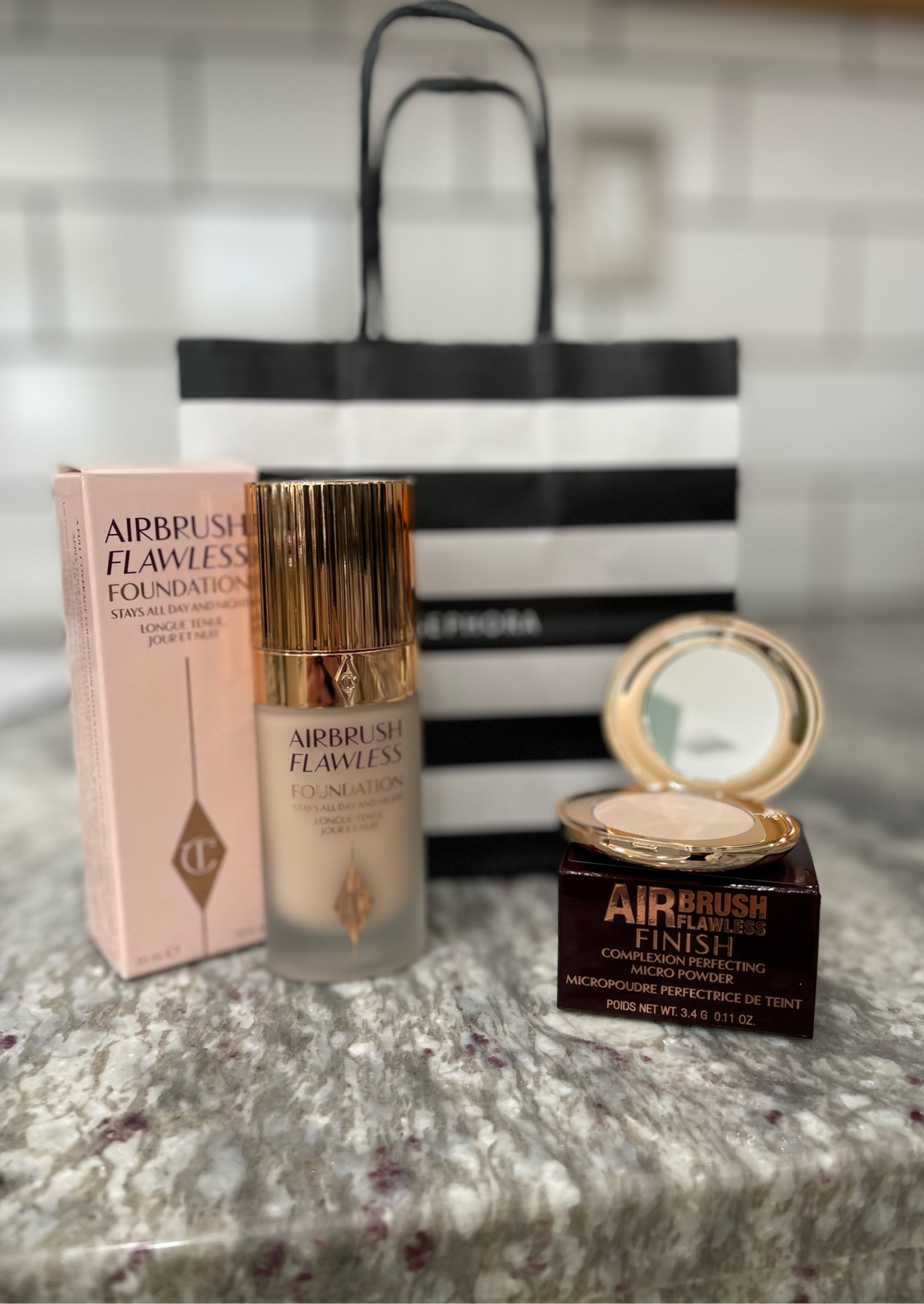 some more of my favorite goodies from #sephora 
Charlotte Tilbury foundation is a must have! I love the way it feels and lasts all day. I typically pair it with powder but they were out in my shade today but luckily they had a mini! 😍 

#makeup #charlottetilbury #sephora

#LTKbeauty #LTKsalealert #LTKxSephora