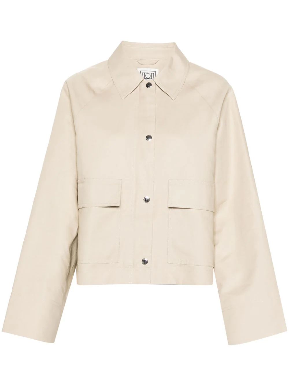 TOTEME Organic Cotton Cropped Jacket - Farfetch | Farfetch Global