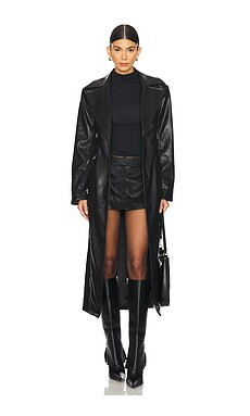 Camila Coelho Inez Coat in Black from Revolve.com | Revolve Clothing (Global)