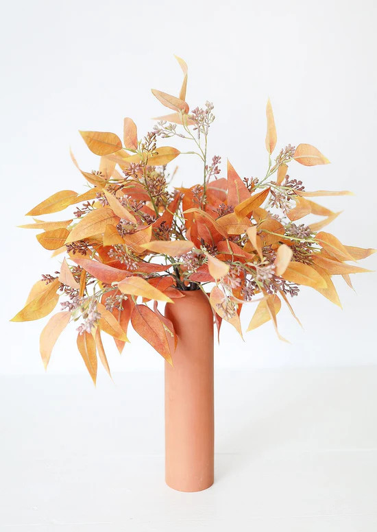 Fake Terracotta Eucalyptus Leaves - 23" | Afloral