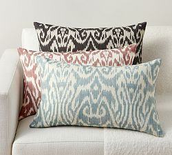 Vega Ikat Lumbar Pillow Cover | Pottery Barn (US)