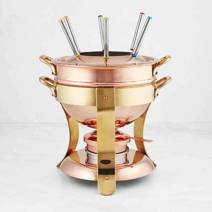 Mauviel  Copper Fondue Pot with Stand | Williams-Sonoma