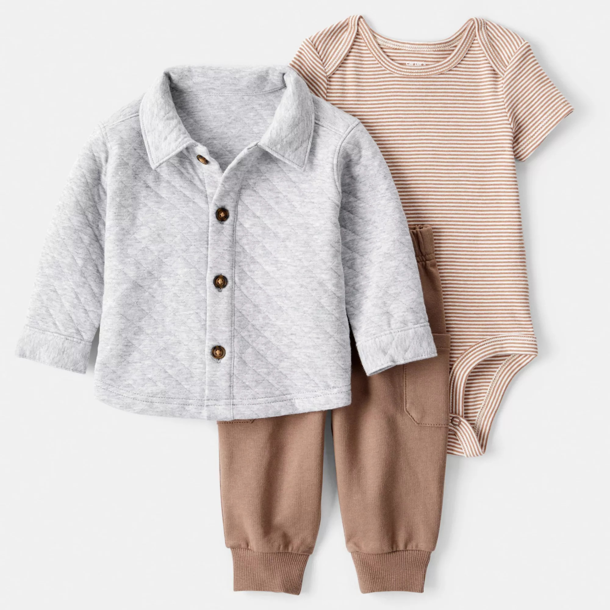 Baby Boy Carter's 3-pc. Cardigan, Bodysuit & Pant Set | Kohl's