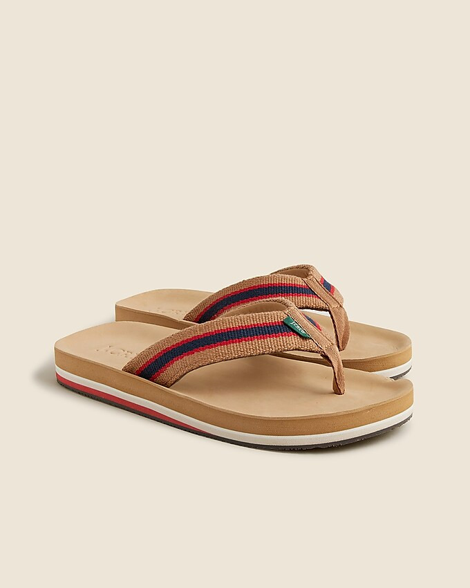 Striped flip-flops | J. Crew US