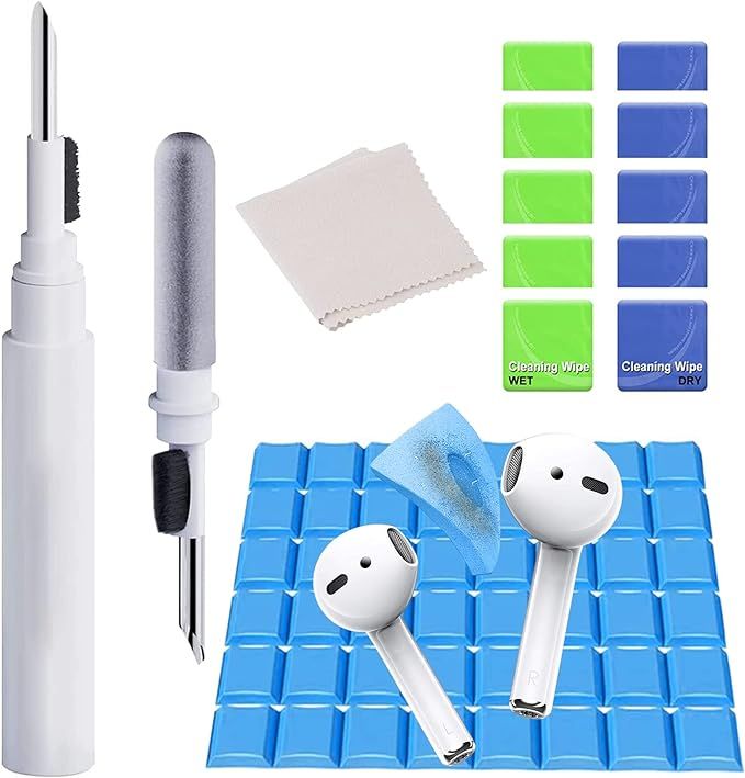 Airpods Cleaner Kit, Earbuds Cleaning kit,Cleaning Pen with Brush for Bluetooth Earbuds Cleaner,C... | Amazon (US)