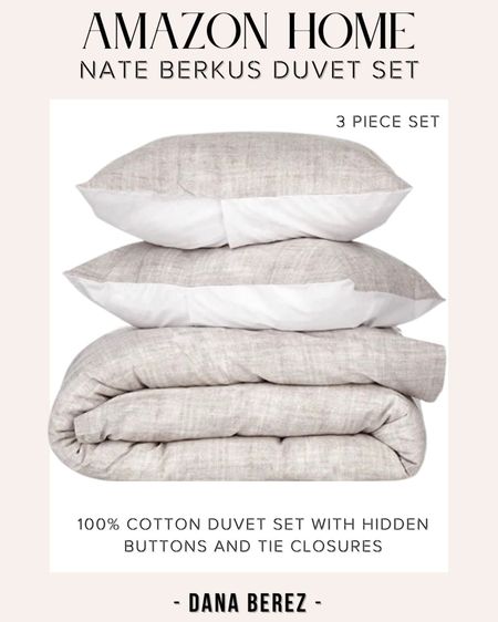 3 piece duvet set from Amazon! 100% cotton with concealed buttons and tie closures. Pillows also have overlap so you won’t see them sticking out! 

#duvet #bedding #home #duvetcover #amazonbedding 

#LTKU #LTKFind #LTKhome