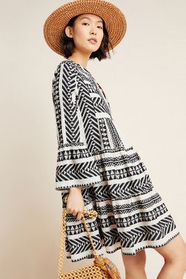 Petra Tiered Tunic Dress | Anthropologie (US)