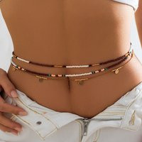 Lacteo Bohemia Seed Beads Waist Chain Tiny Acrylic Multilayer Belly Body Chains for Women Sexy Jewelry Beach Summer Party Street | AliExpress (US)