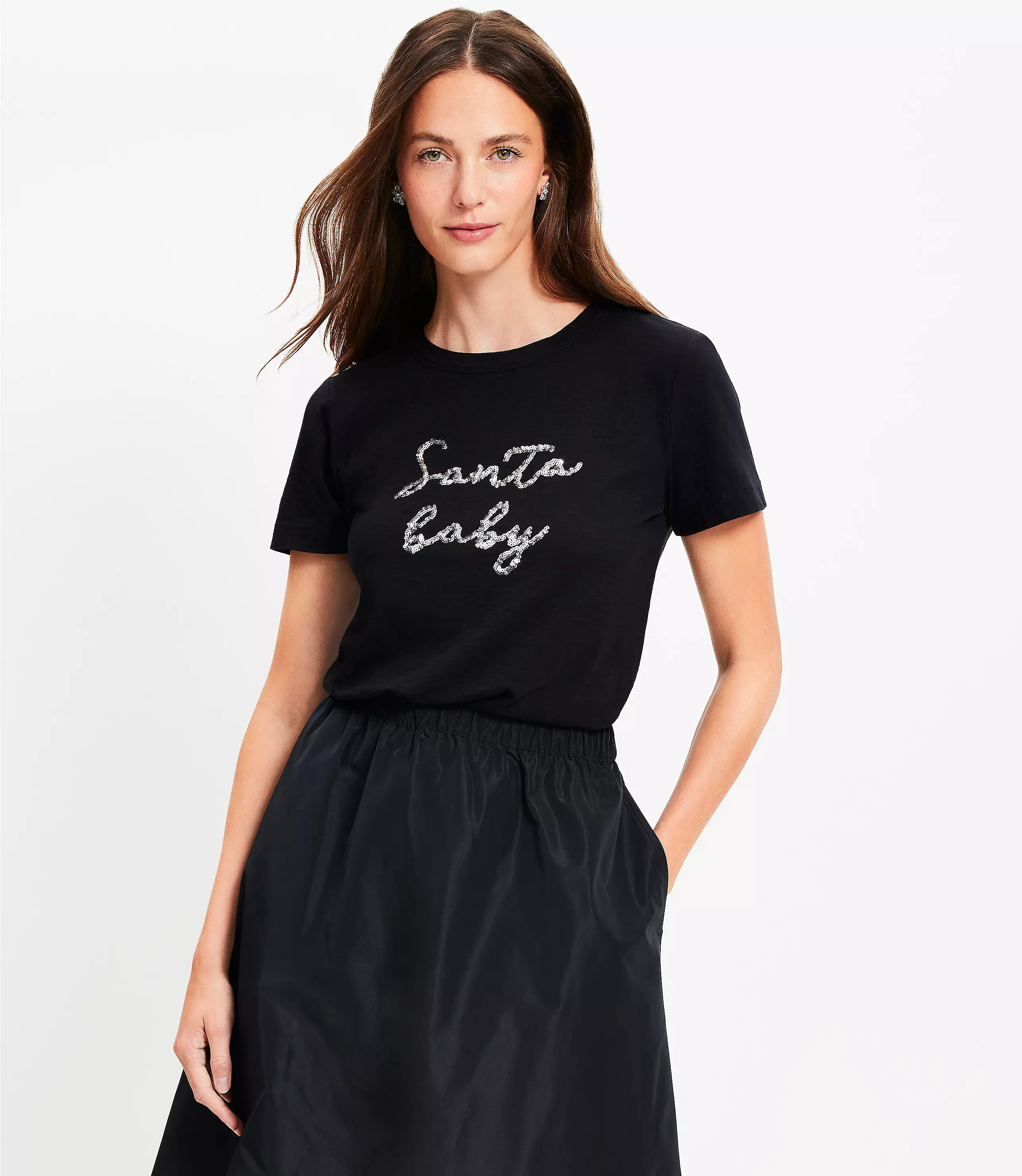 Santa Baby Everyday Crew Tee | LOFT