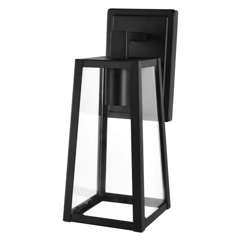 Better Homes & Gardens 12.5"H Modern Black Outdoor Wall Light, ST19 Bulb Not Included | Walmart (US)