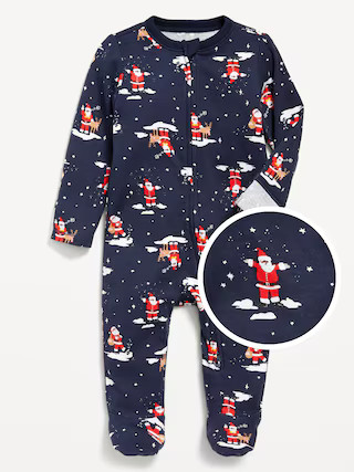 2-Way-Zip Printed Sleep & Play Footed One-Piece for Baby | Old Navy (US)