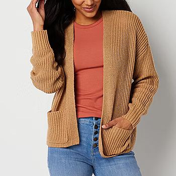 a.n.a Womens Long Sleeve Open Front Cardigan | JCPenney