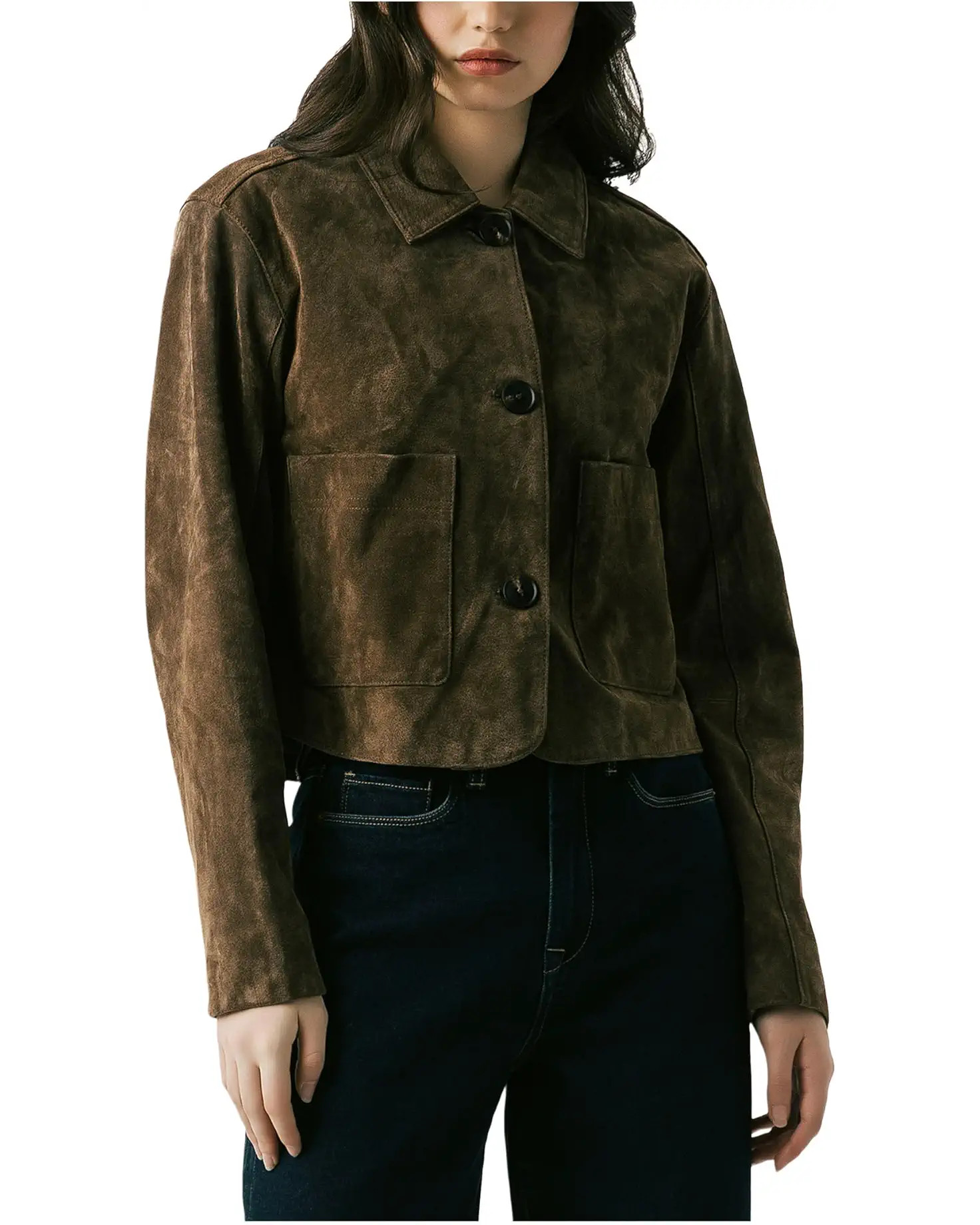 Women's Blank NYC Real Suede Cropped Blazer | Zappos.com
