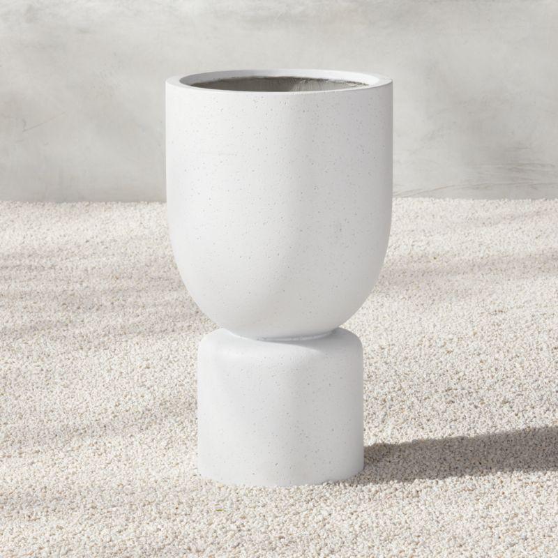 Flatform Indoor/Outdoor Cement Planter Medium + Reviews | CB2 | CB2