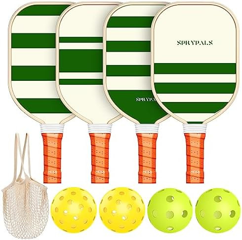 Pickleball Paddles,USAPA Approved Pickleball Paddles Set Premium Pickleball Paddle, 4 Pickleball ... | Amazon (US)