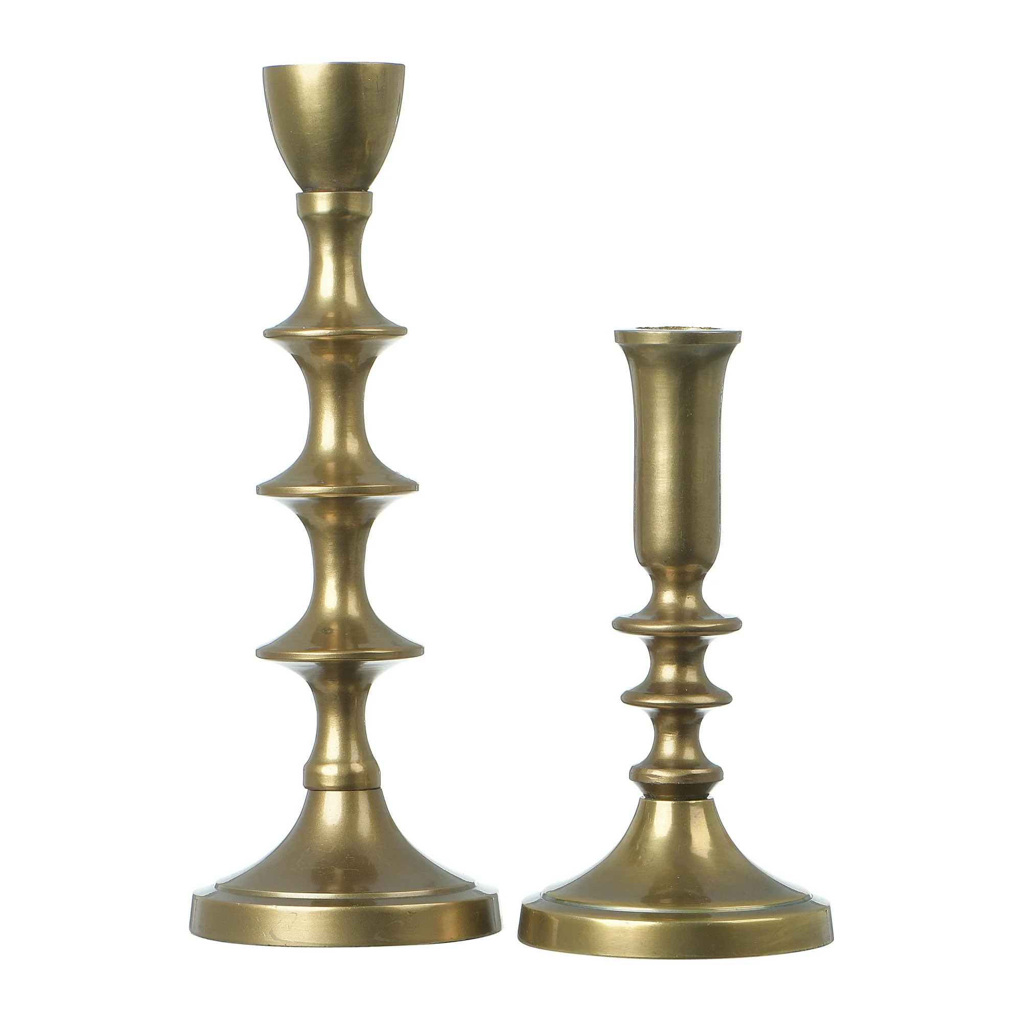 Creative Co-Op Gold Taper Holders, Set of 2 | Walmart (US)