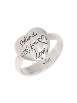 Gucci Blind For Love Sterling Silver Ring on SALE | Saks OFF 5TH | Saks Fifth Avenue OFF 5TH