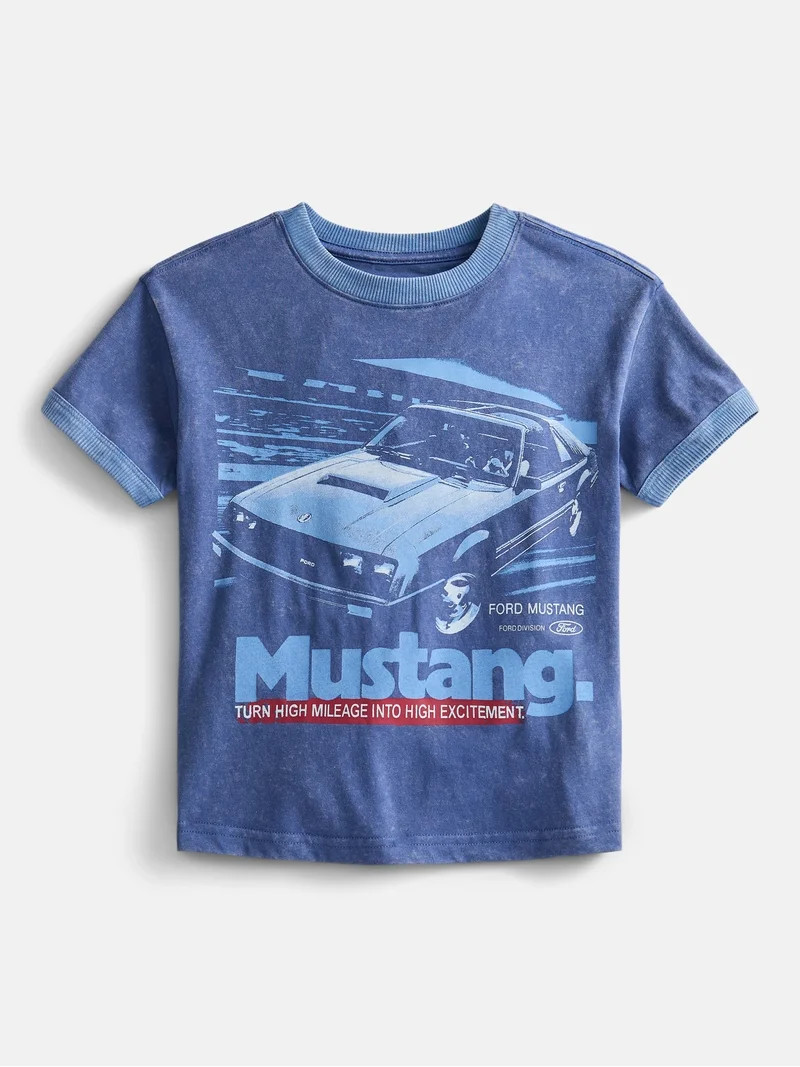 Mustang Boys Graphic Tee with Short Sleeves, Sizes 4-18 | Walmart (US)
