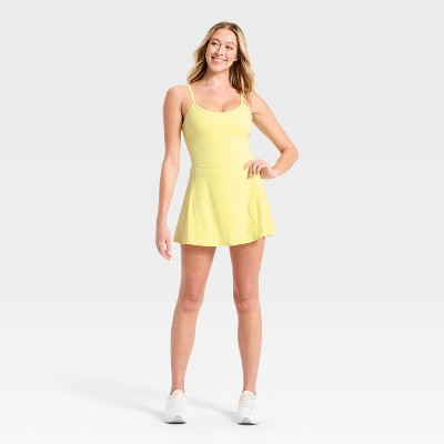 Women's Cinch Back Active Dress - JoyLab™ Yellow L | Target