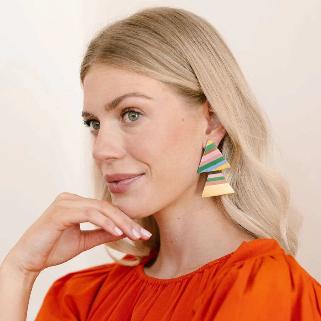 Presidio Rainbow Gold Dipped Earrings | Sunshine Tienda