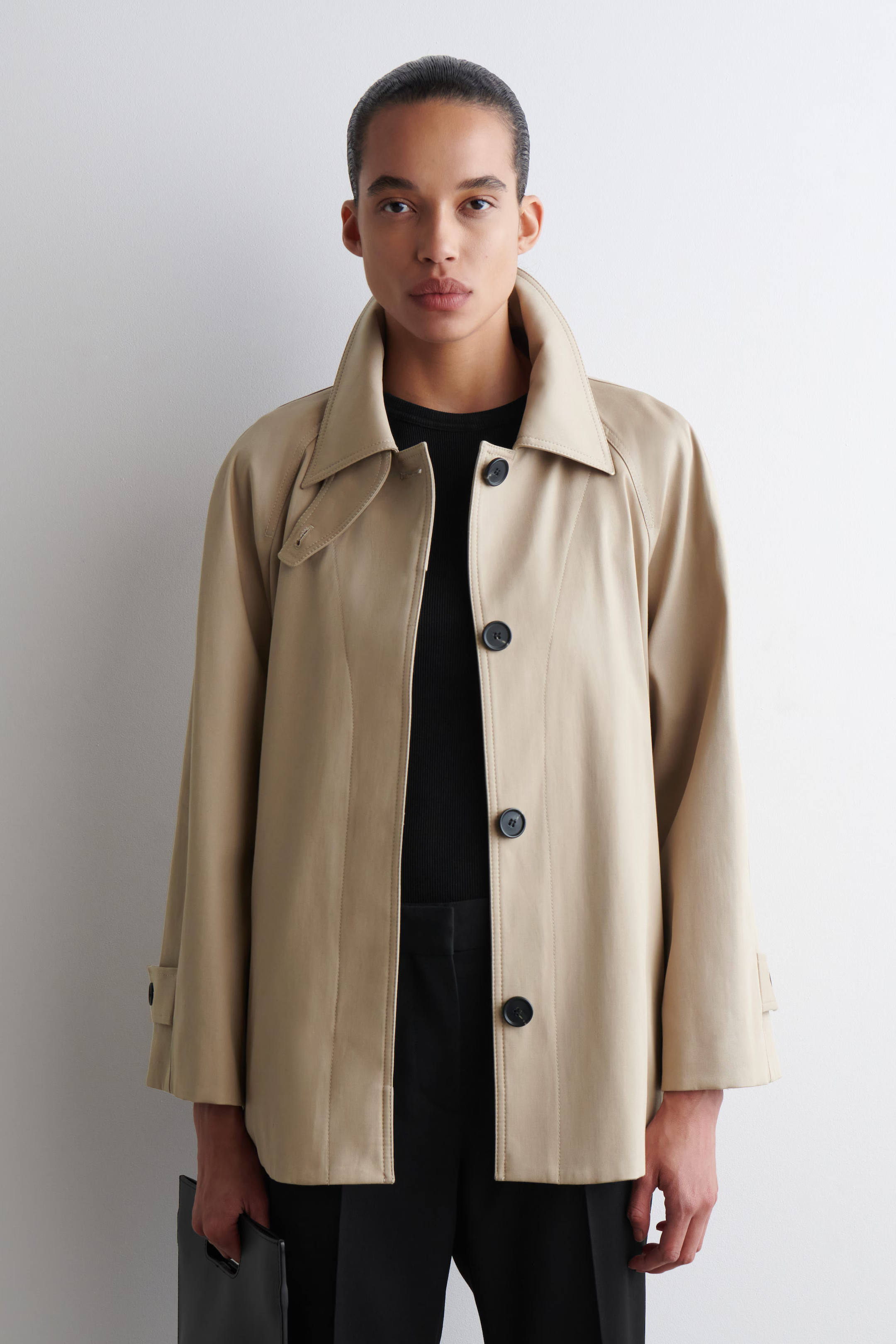 A-LINE TRENCH JACKET - BEIGE | COS | COS UK