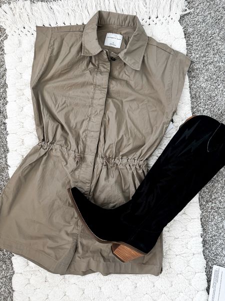This cute utility romper will be on repeat all spring and summer. Fully functional button in front and elastic waistband for comfort. Paired with a cute pair of cowgirl boots and a hat or style down with a cute pair of sneakers. 

Romper • Utility Romper • Onsie • Womens Fashion • Spring Outfit • Festival Outfit • Concert Outfit 

#NashvilleOutfit #Coachella #festivaloutfit #springoutfit #concertoutfit

#LTKshoecrush #LTKstyletip #LTKFestival