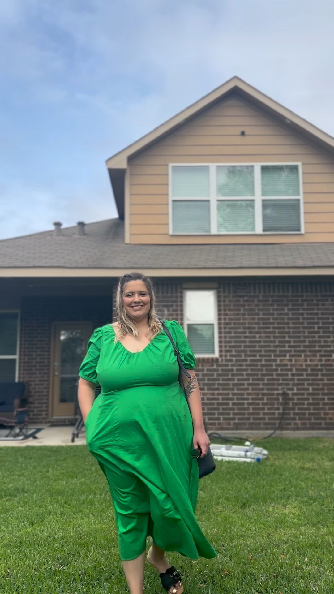 Obsessed with this green! ☘️

#LTKplussize #LTKfindsunder100 #LTKVideo