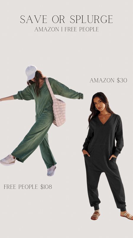 Save or Splurge | Amazon Finds | Women | Jumpsuits | Free People | Outfits | Style | Casual 

#LTKsalealert #LTKU #LTKstyletip