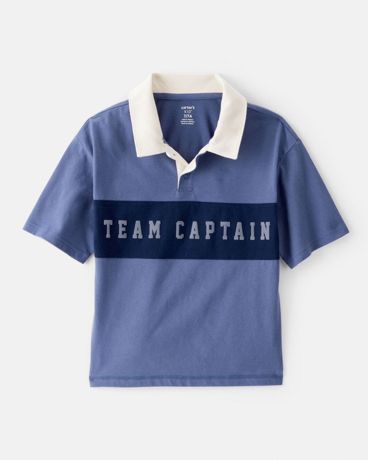 Boys Team Captain Cotton Short-Sleeve Uniform Polo Shirt - Blue - Carter's | Carter's | Carter's Inc