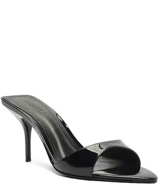 Schutz Elodie Patent Leather Stiletto Slide Sandals | Dillard's | Dillard's