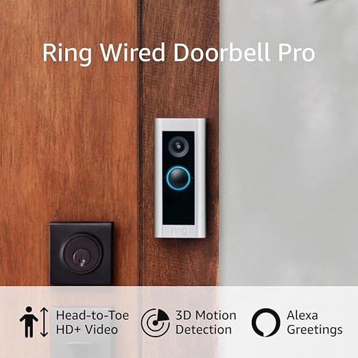 Ring Wired Doorbell Pro (newest model) – Best-in-class with cutting-edge features (existing doo... | Amazon (US)