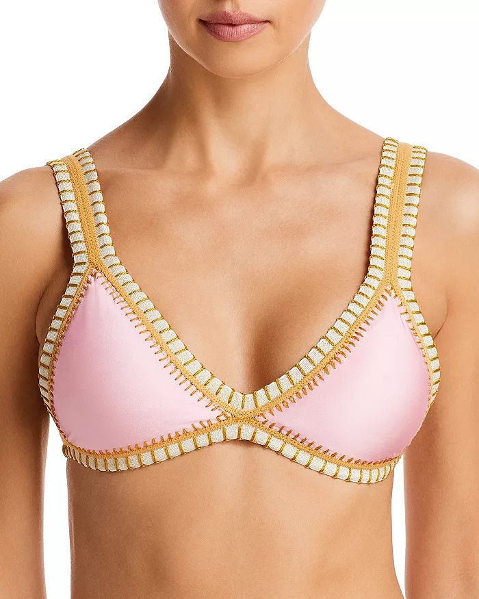 sumchic crochet triangle bikini