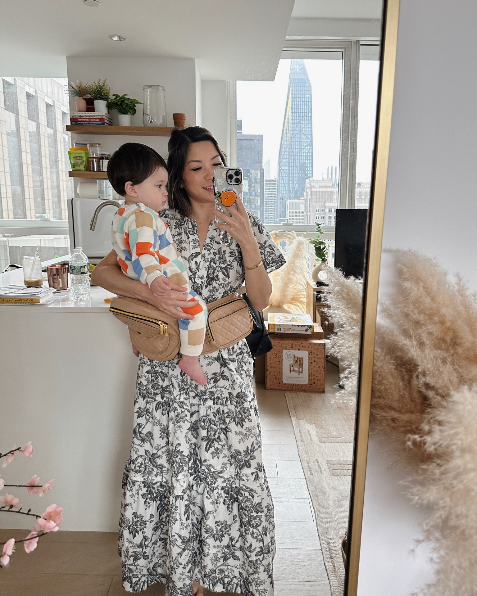 Tush baby carrier & floral maxi dress 

#LTKstyletip #LTKfamily #LTKbaby