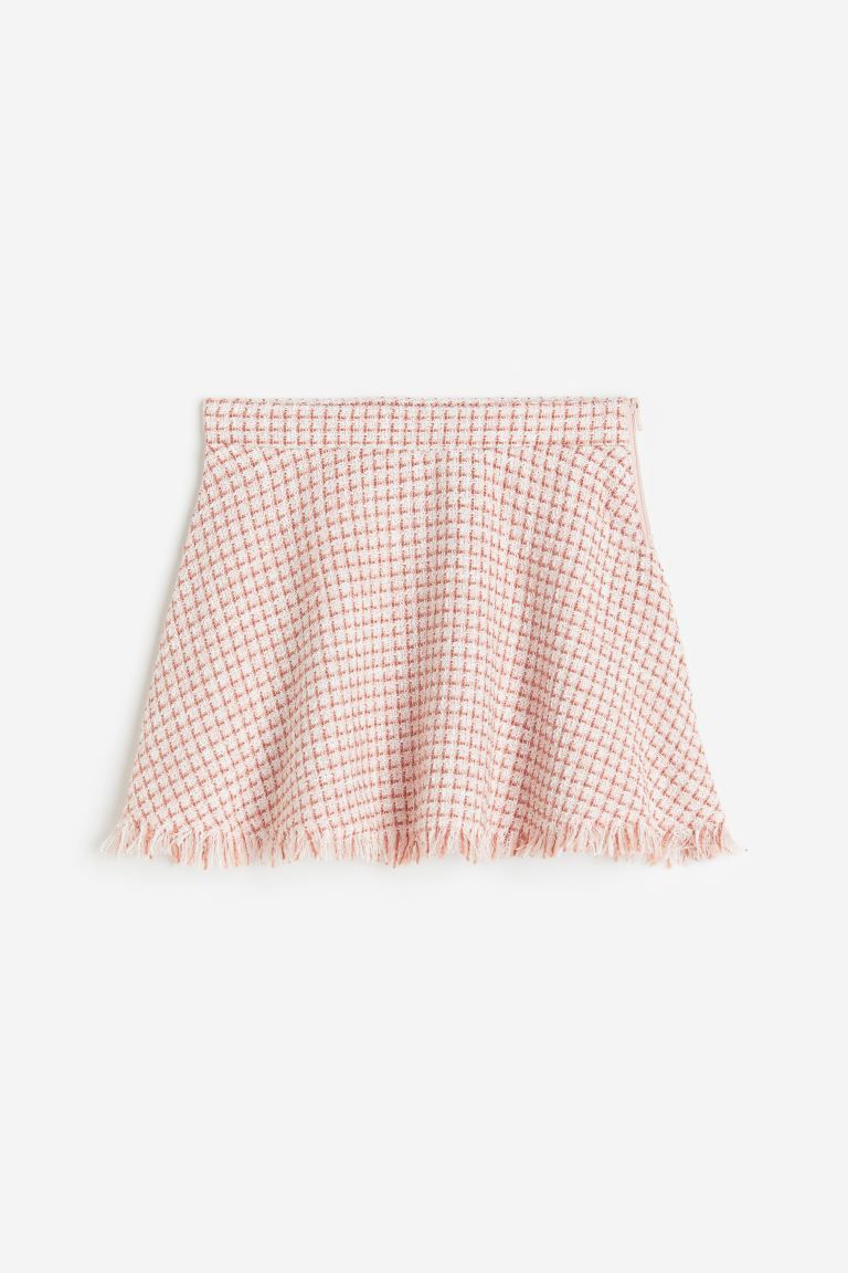 A-line Skirt - Pink/checked - Kids | H&M US | H&M (US + CA)