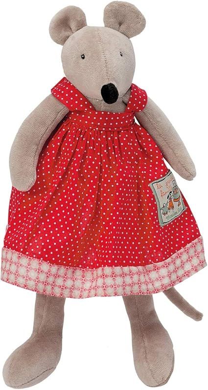 Moulin Roty "La Grande Famille" Collection Plush Stuffed Animal - LITTLE Mouse Nini, 12" | Amazon (US)