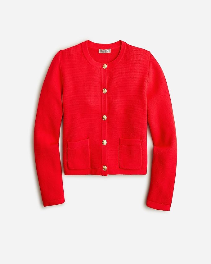 Emilie patch-pocket sweater lady jacket | J.Crew US