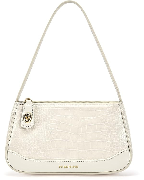 Missnine Shoulder Bag for Women, Anti-theft Small Purse Crocodile Pattern Clutch Purses, Cute Min... | Amazon (US)