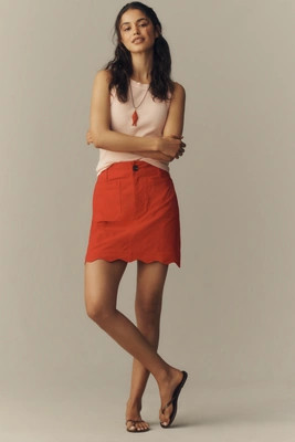 The Colette Scalloped Mini Skirt by Maeve | Anthropologie (US)