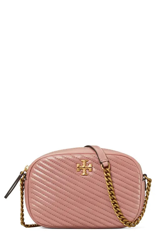 Tory Burch Kira Chevron Quilted Camera Bag in Pink Magnolia at Nordstrom | Nordstrom