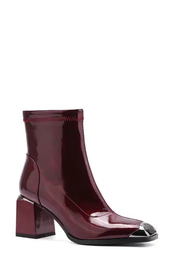 NINETY UNION Fortune Square Toe Boot in Burgundy at Nordstrom Rack, Size 4 | Nordstrom Rack