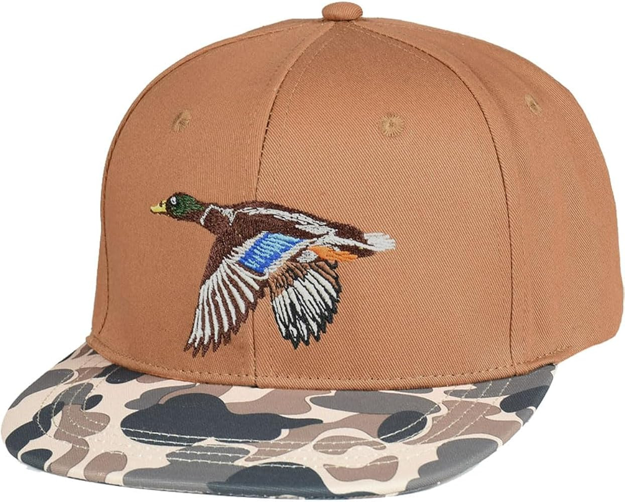 EDTREK Performance Outdoorsman Snapback Truck Hat with Flat Brim - Unique Animal Embroidery | Amazon (US)