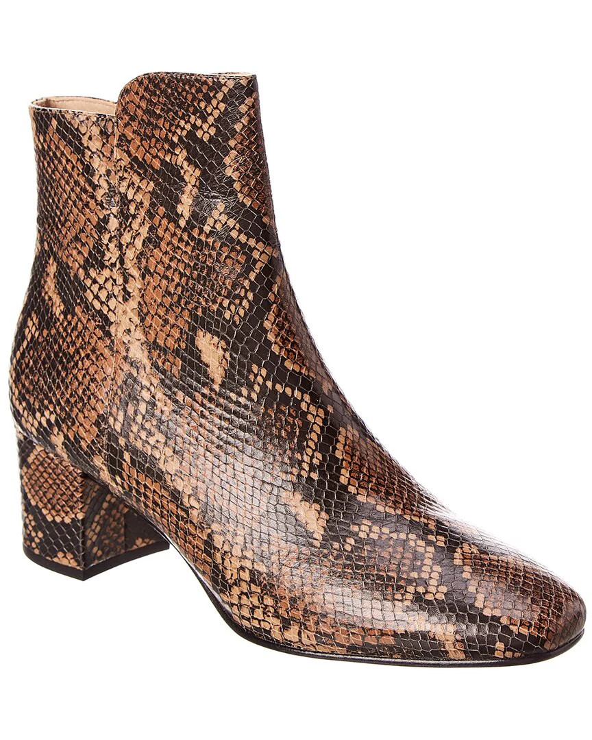 J. McLaughlin Aida Snake-Embossed Leather Bootie | Shop Simon