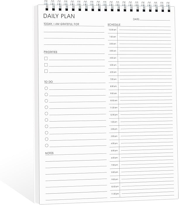 24 Hour Daily Planner with To Do List for Work & Personal Life,105 Days for Productivity Planner,... | Amazon (US)