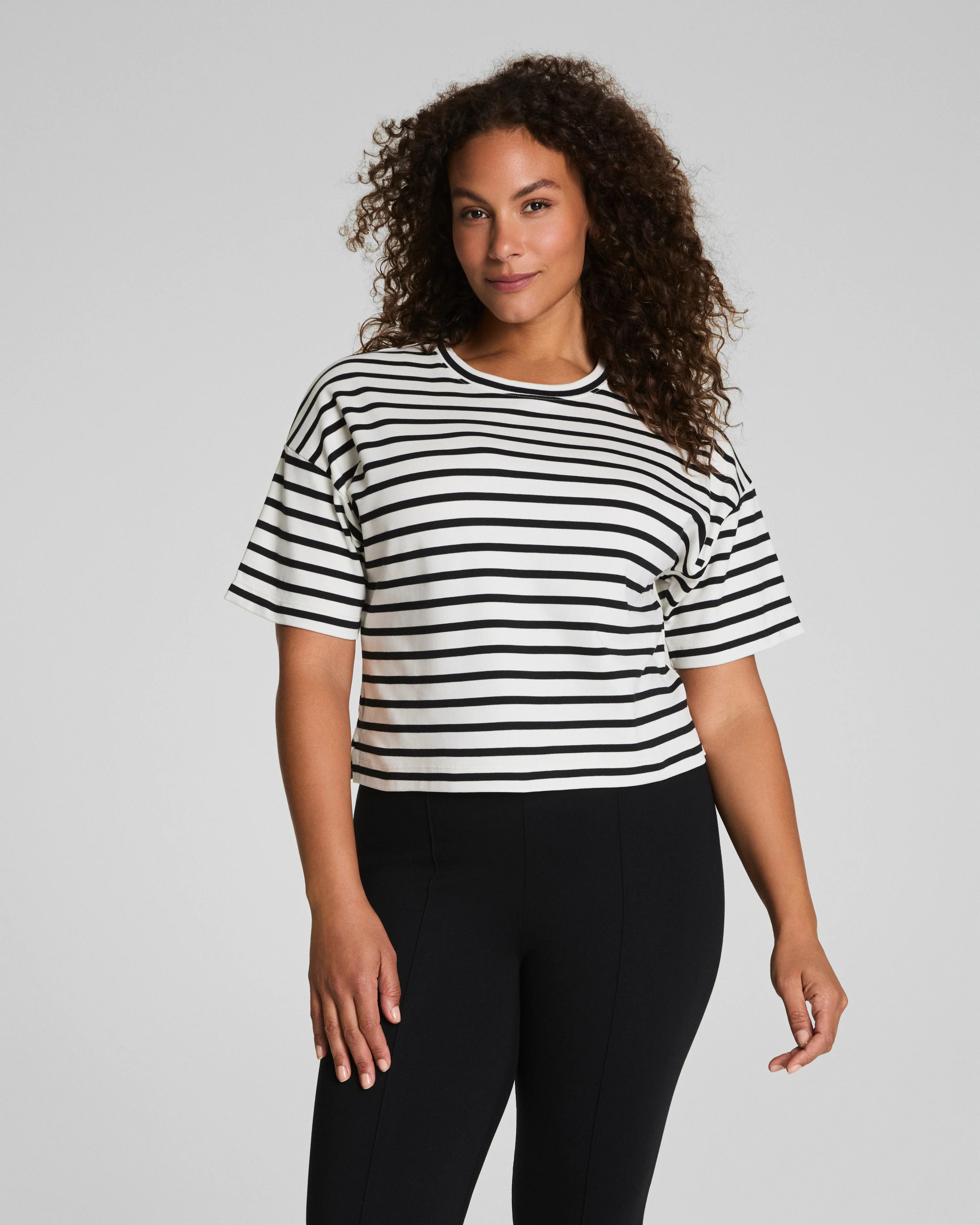 Cotton Cropped Tee | SPANX | Spanx
