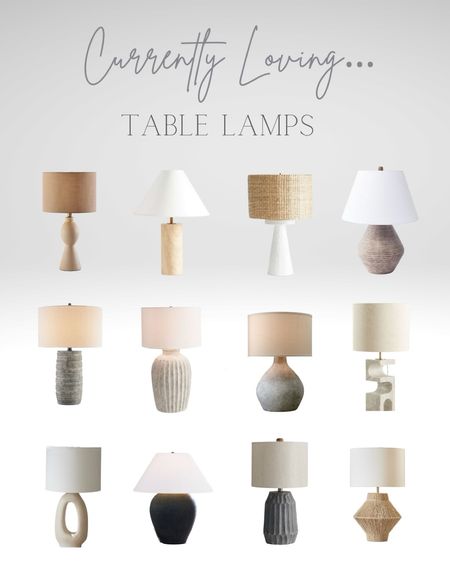 Currently Loving | Table Lamps

#neutralhome #neutralhomedesign

#LTKhome