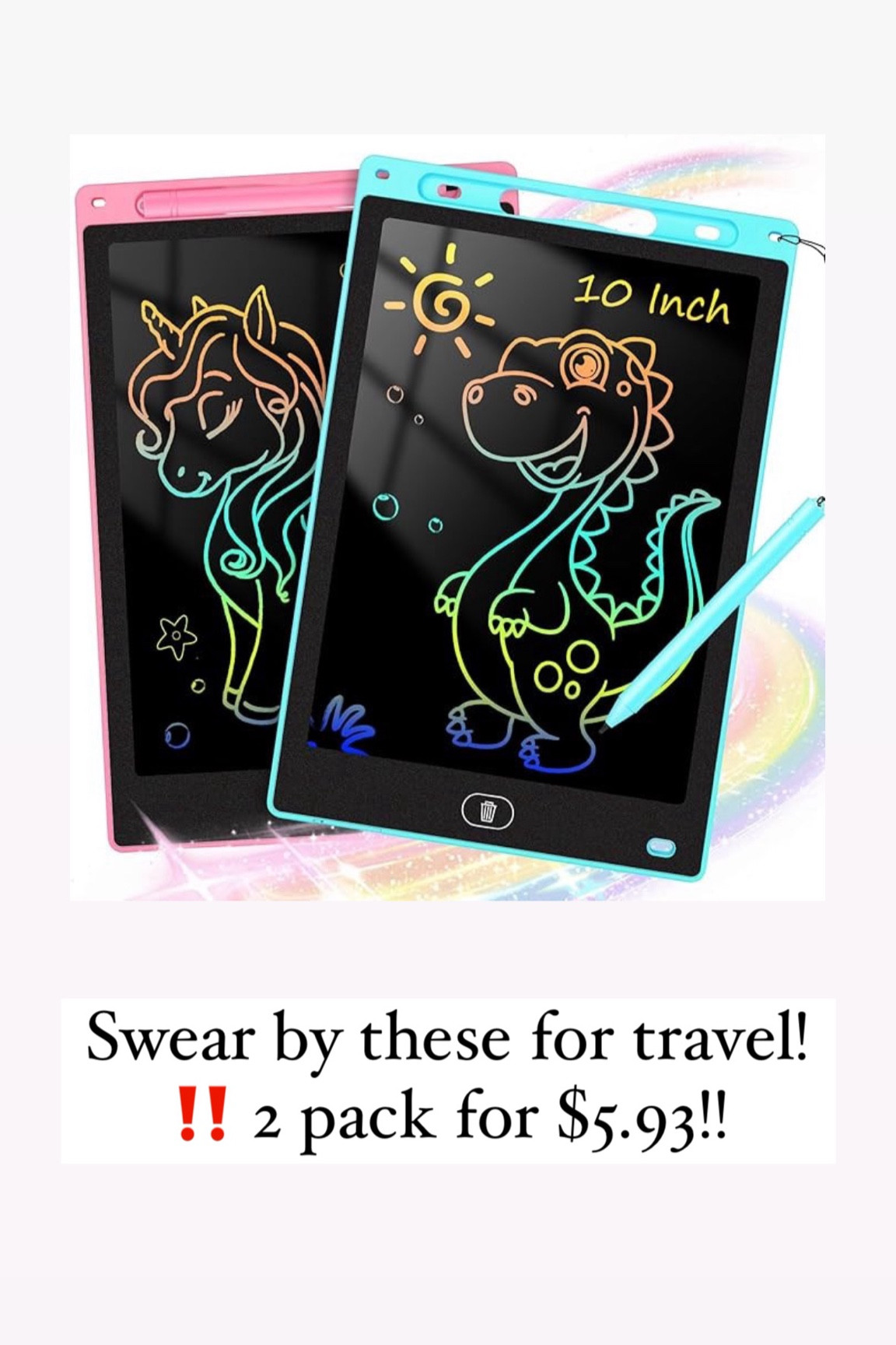 Amazon prime day deal, 2 pack of lcd writing tablets for $6

#LTKSaleAlert #LTKFindsUnder50