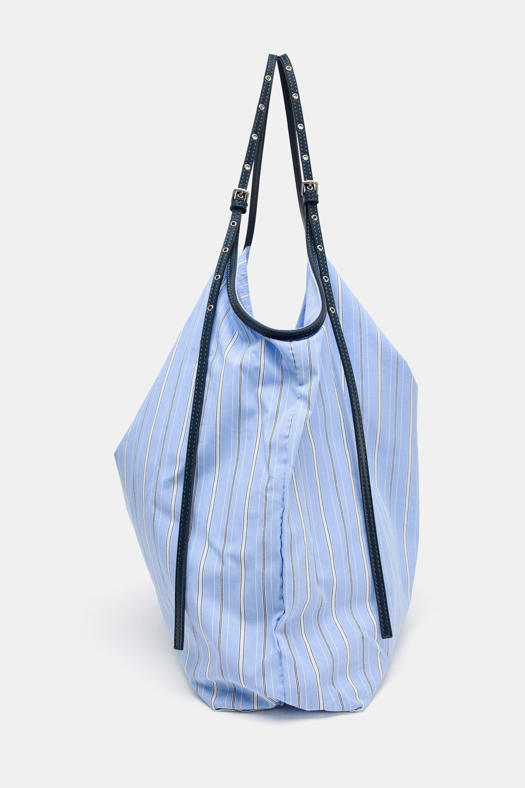 PRINTED FABRIC TOTE BAG | Zara US