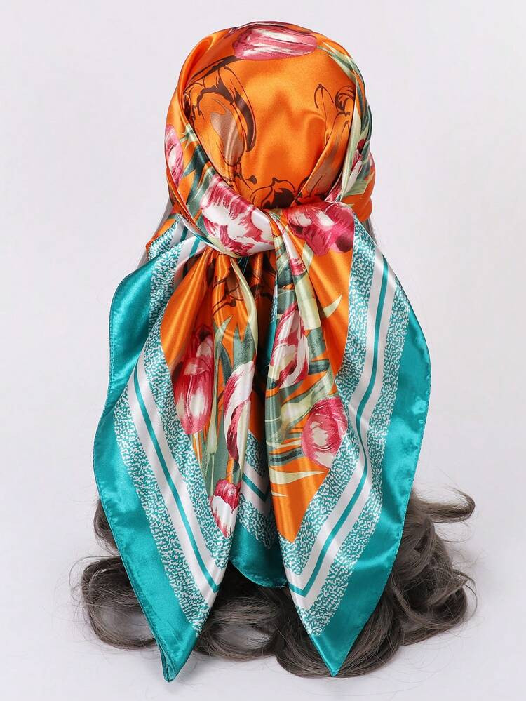 1pc Women Floral Pattern Fashionable Bandana For Daily Life | SHEIN