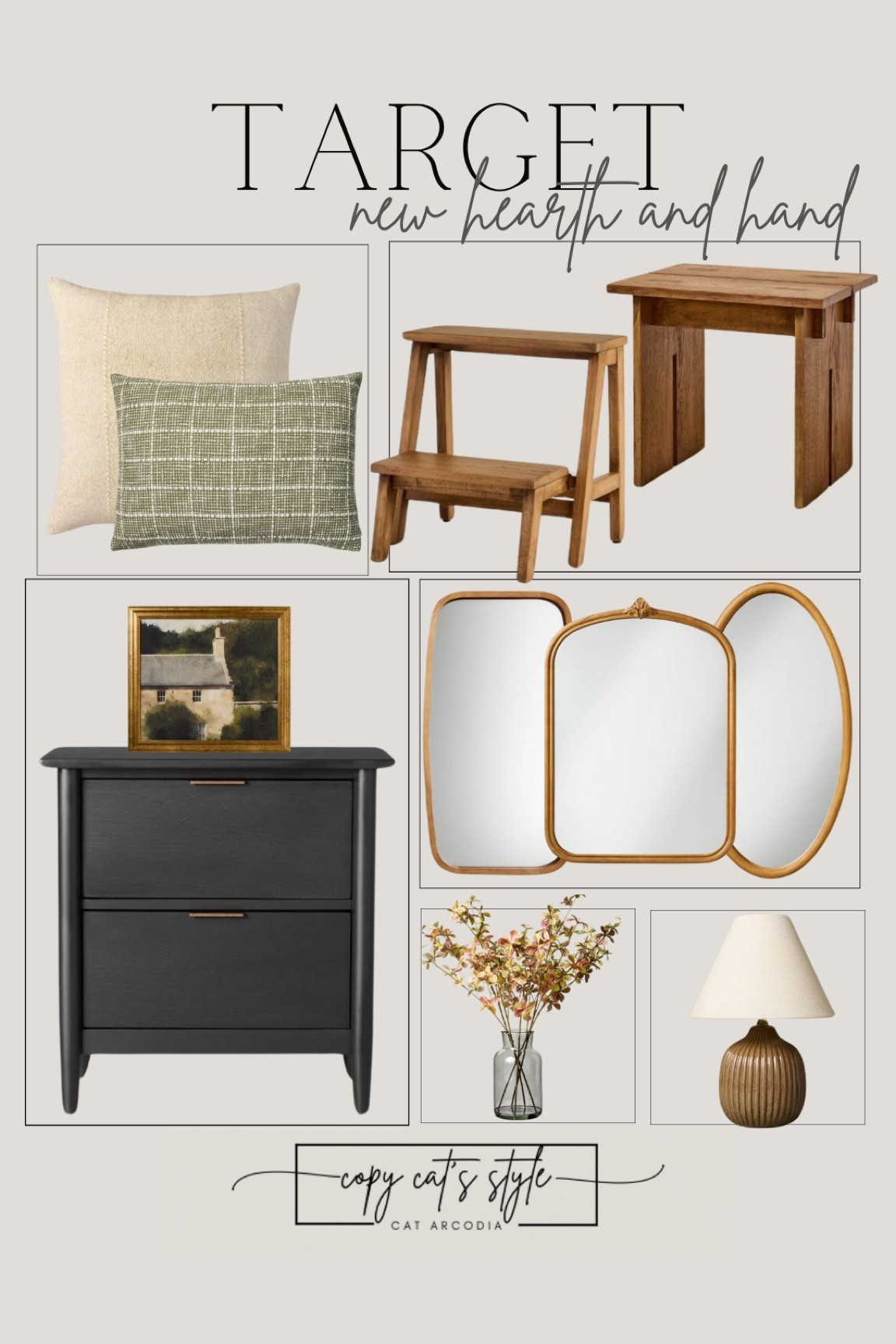 New Hearth and Hand for Target Fall Collection, fall home decor, mirrors, wood stool, pillows, lamp, fall florals

#LTKHome #LTKStyleTip #LTKSeasonal